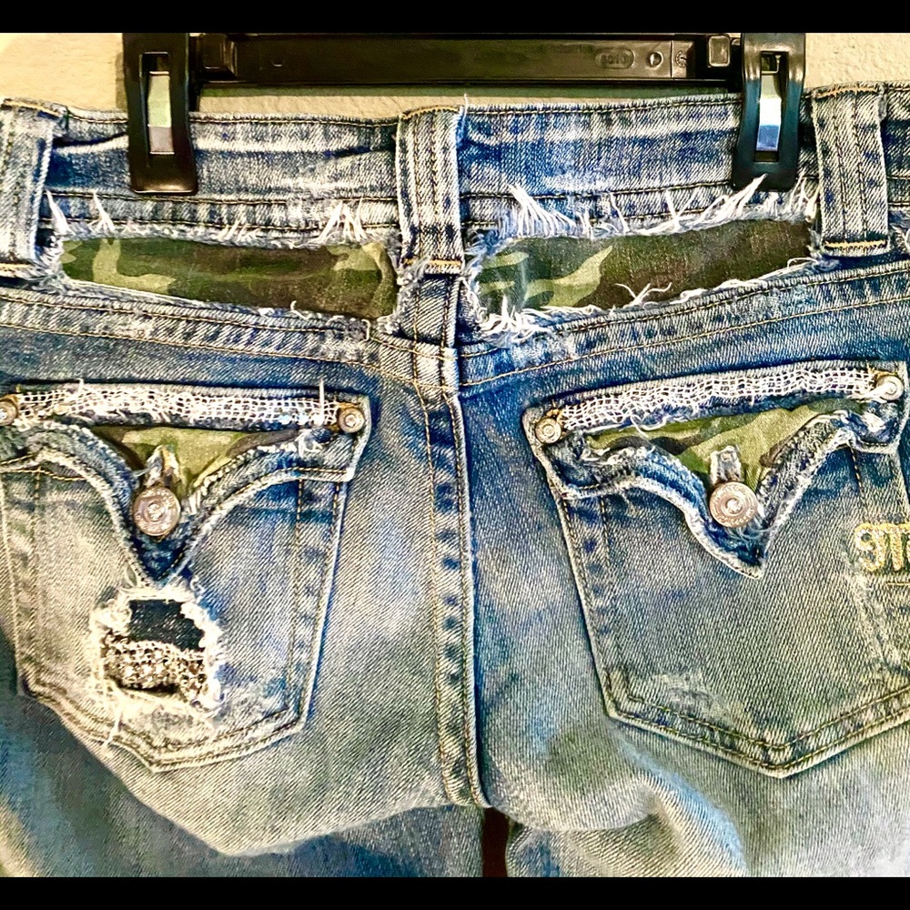 Miss Me Jeans 27 Camo & Bling